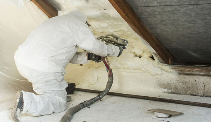 Winter Blended Spray Foam Insulation